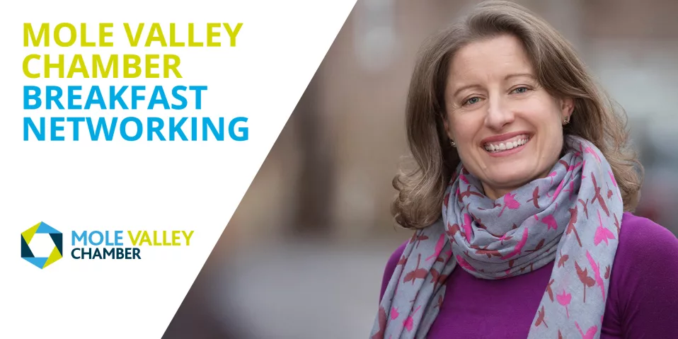 Business networking breakfast at Fetcham Park House, with guest speaker Helen Maguire MP.