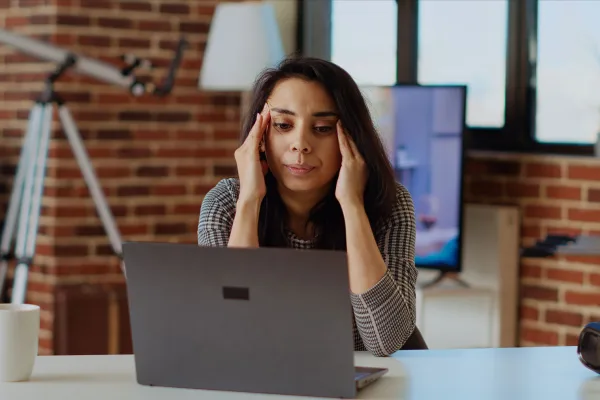 Business owner reading about founder mental health support resources