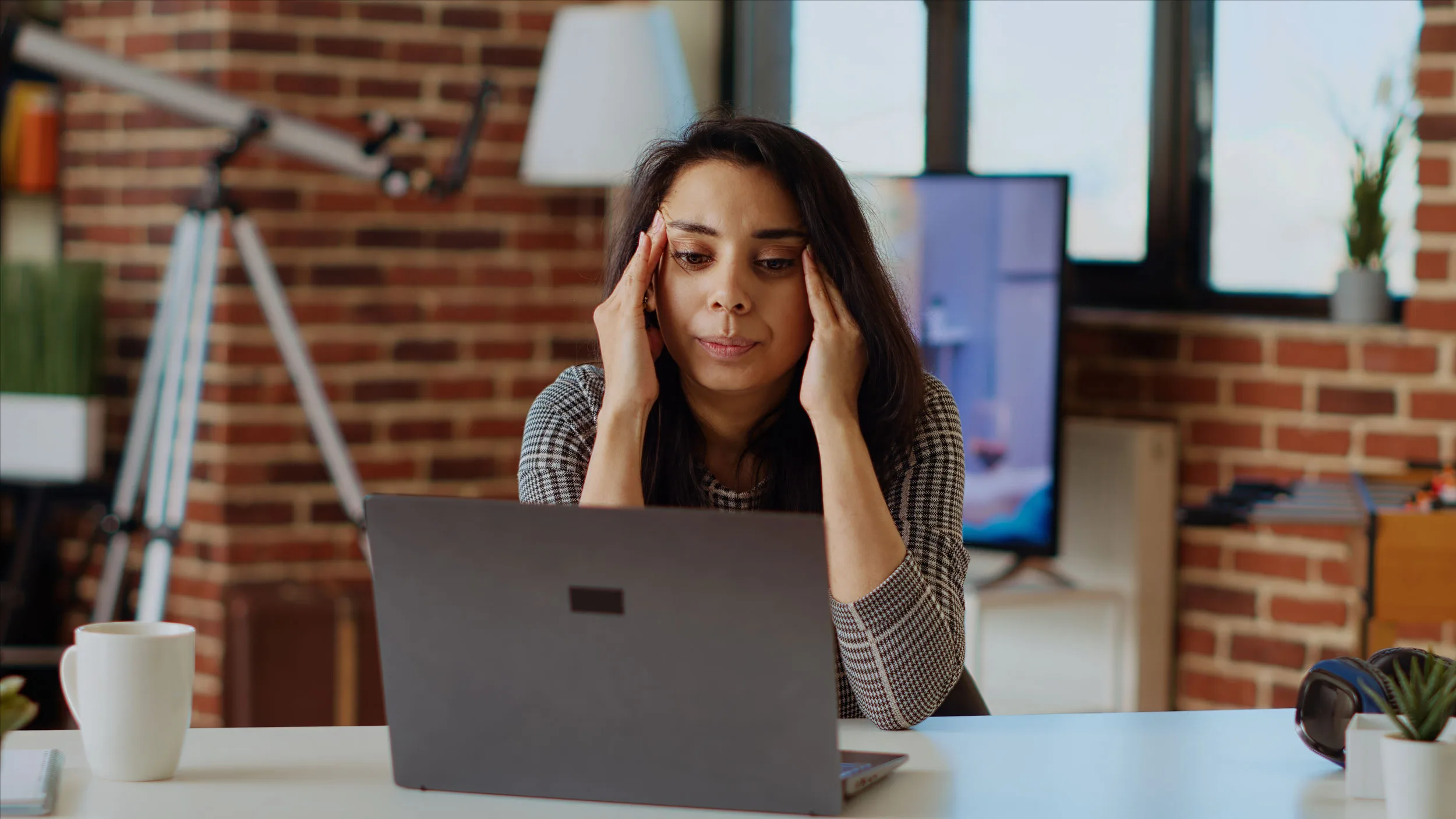 Business owner reading about founder mental health support resources