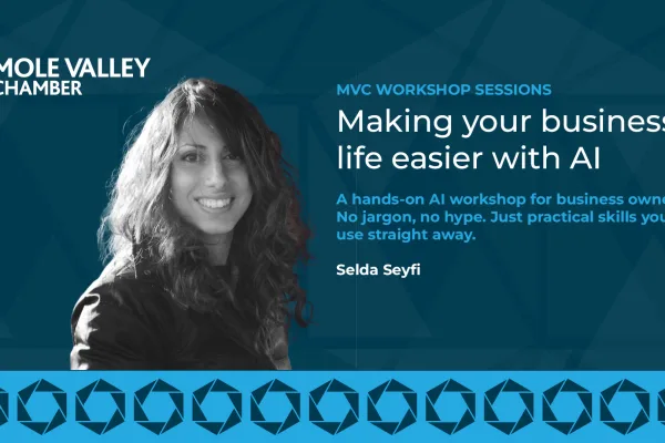 AI workshop Surrey for small business owners hosted by Mole Valley Chamber