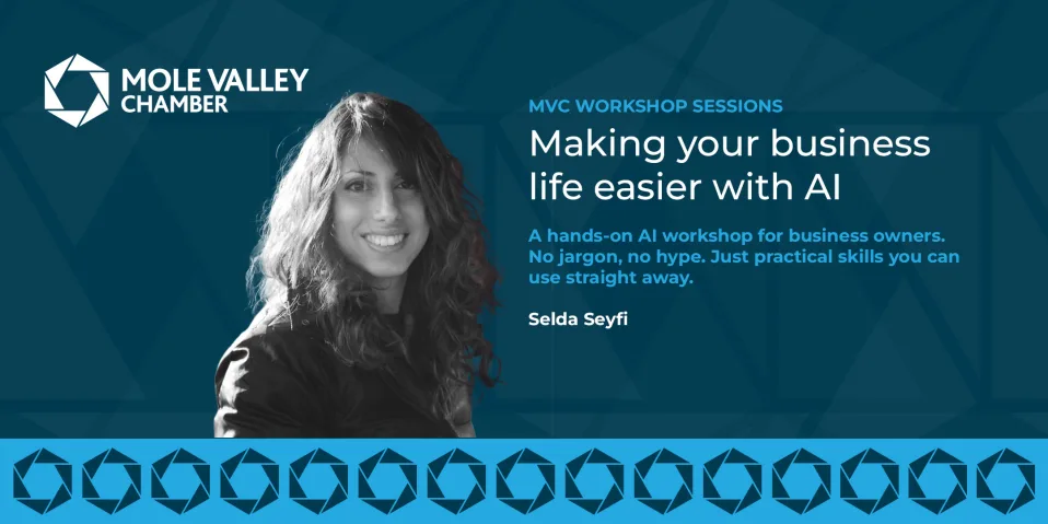 AI workshop Surrey for small business owners hosted by Mole Valley Chamber